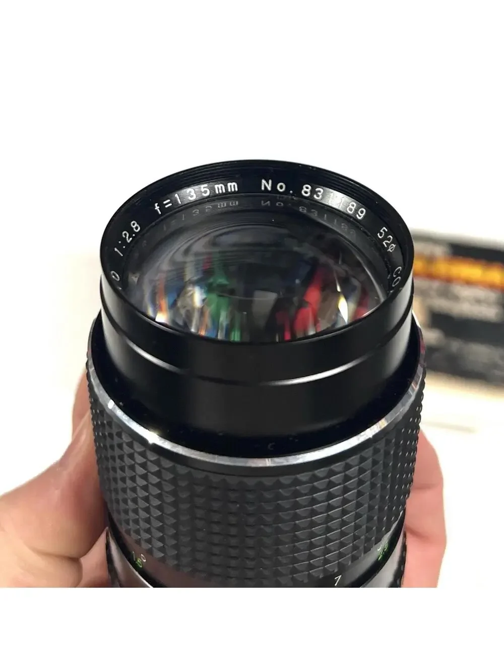 Super Albinar auto 1:2.8 f=135 52 coated 831189 13528 minolta MD Camera Lens VTG